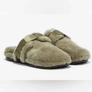 UGG | Shoes | Mugg Fluff It Mens Olivegreen Slippersolive 